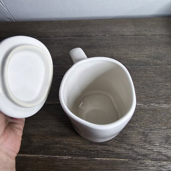 NWT Rae Dunn Artisan Kiss Me St Patrick's Day Mug Four Leaf Clover Topper 2021 - Picture 7 of 10